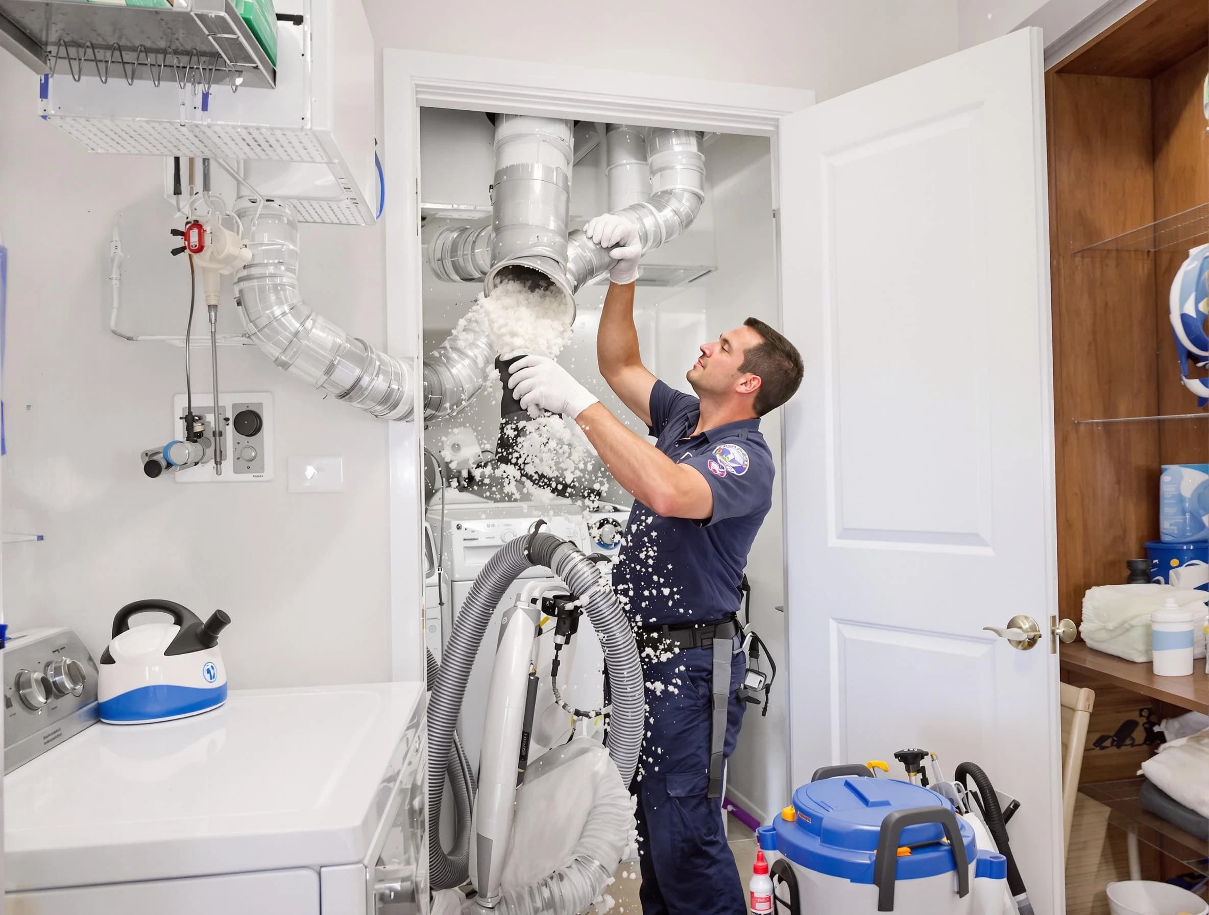 Norman Dryer Vent Cleaning technician delivering thorough residential dryer vent cleaning service in Norman